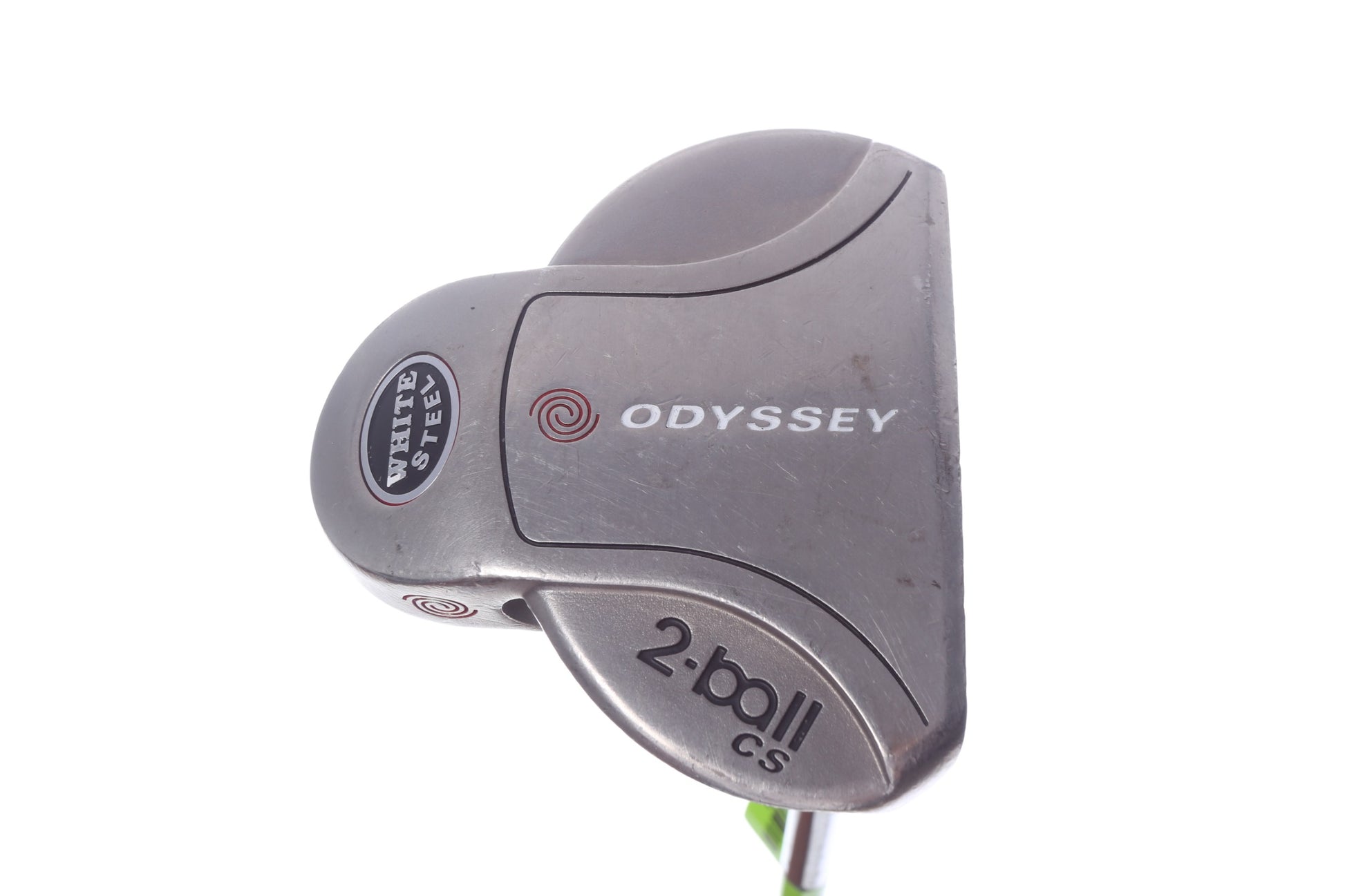 Used Odyssey White Steel 2-Ball Center Shaft Putter - Right-Handed - 35 in - Mallet-Next Round