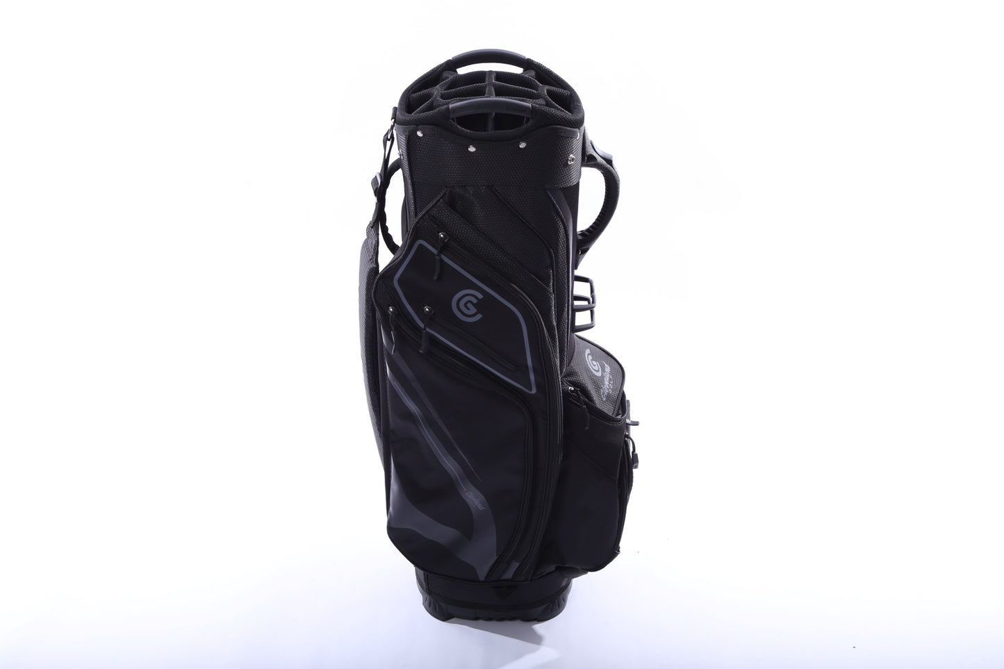 Used Cleveland CG Black Black Cart Bag - 14-Way - 9 Pockets - Rain Cover Included-Next Round