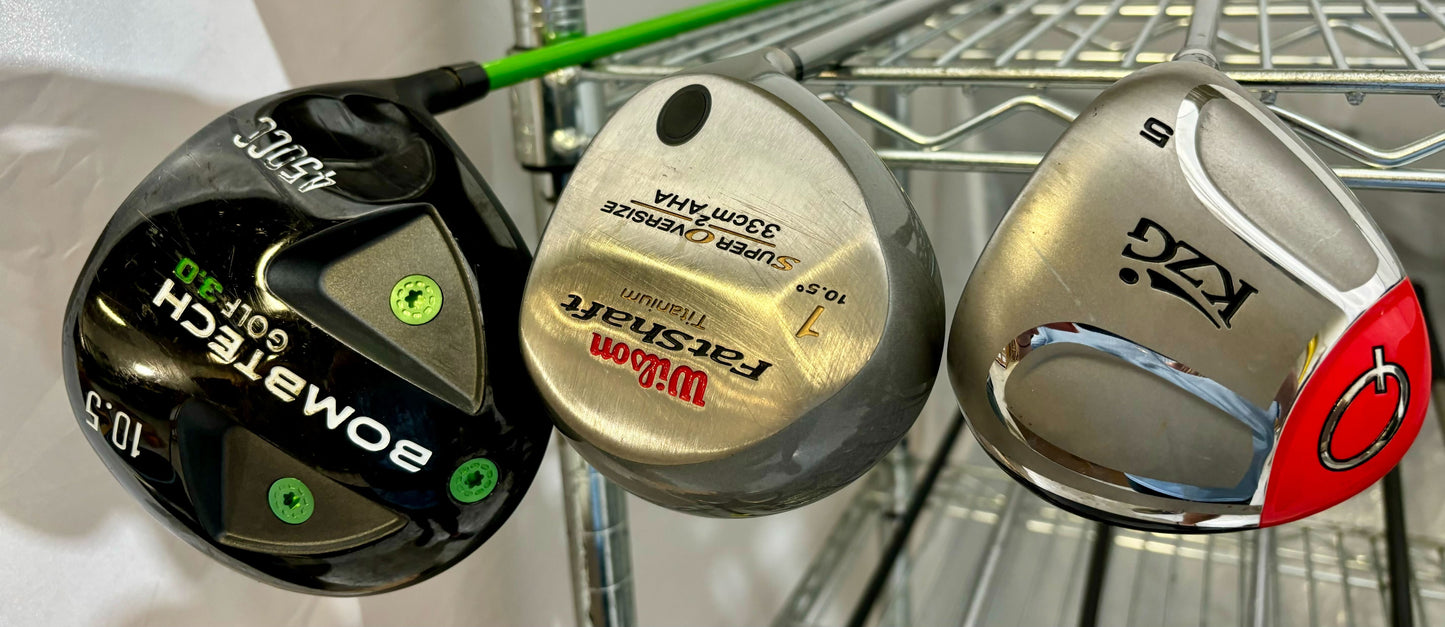 Wholesale Lot of 30 Golf Clubs - Assorted Fairway Woods and Drivers-Next Round