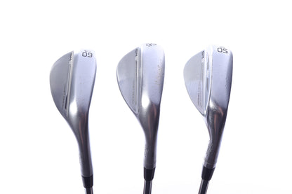 Used Titleist Vokey SM9 Tour Chrome Wedge Set - Right-Handed - 50*, 56*, 60* - Wedge Flex-Next Round
