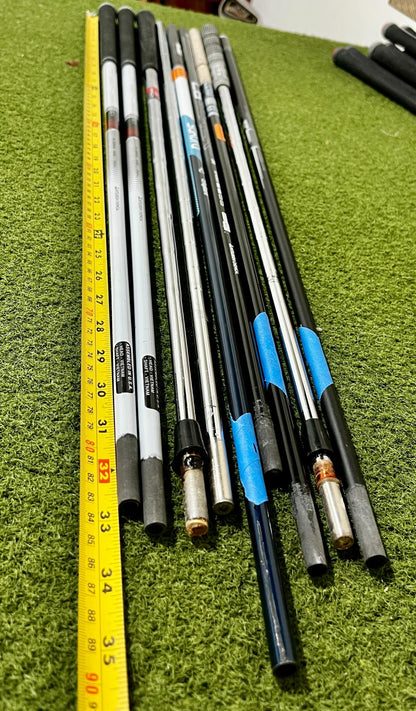 Wholesale Lot of 9 Golf Shafts - Assorted Brands-Next Round