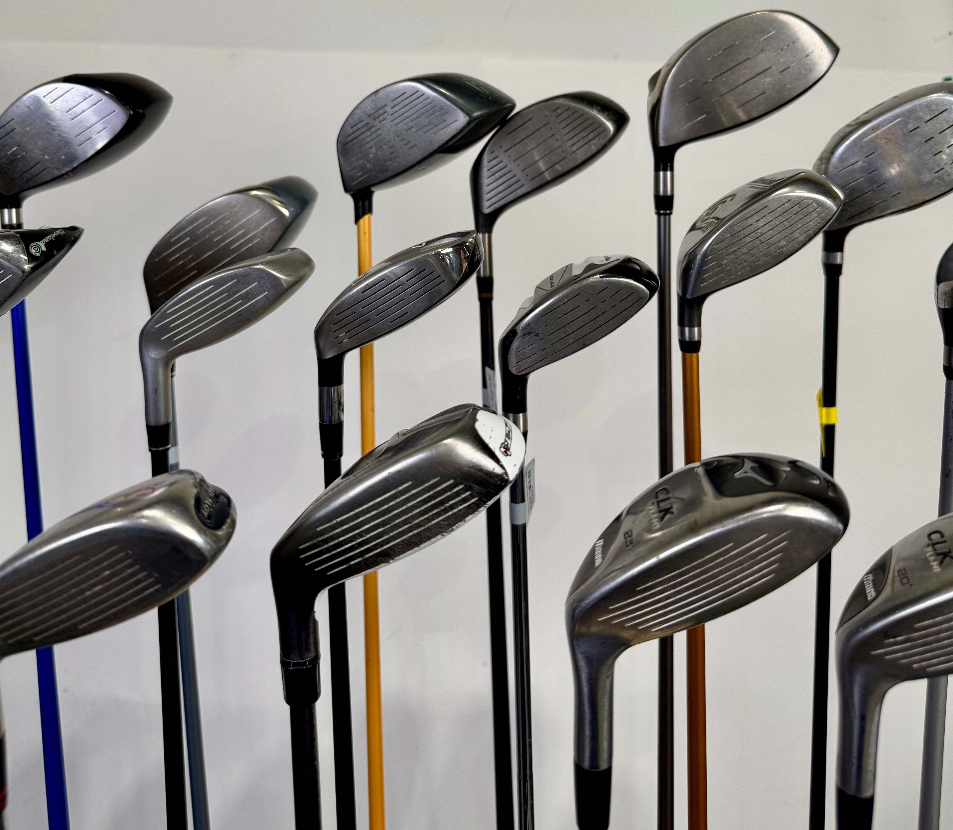Wholesale Lot of 24 Drivers, Fairway Woods, Hybrids, And Single Irons.-Next Round