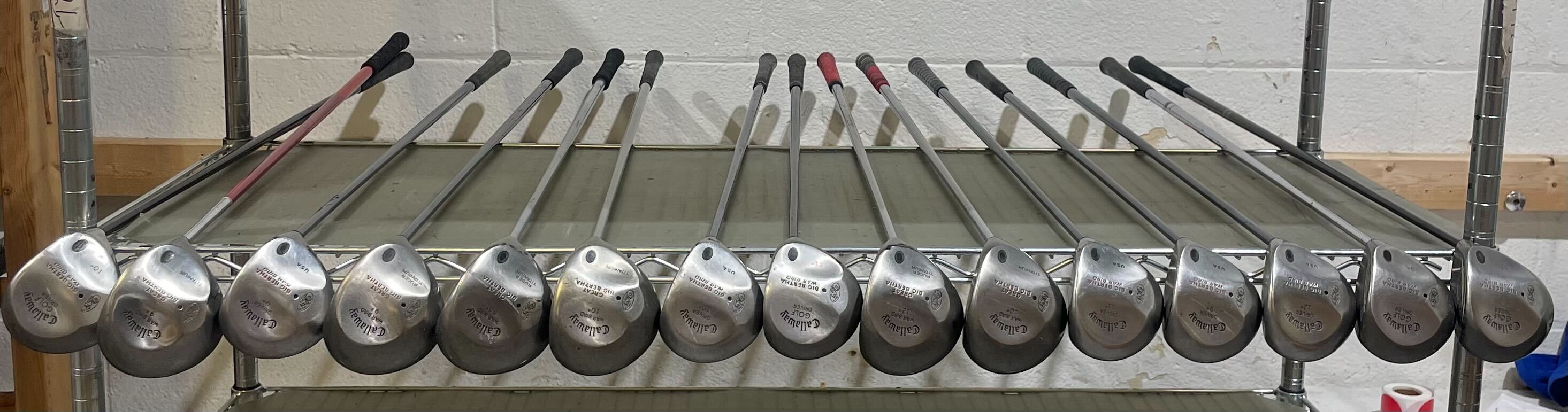 Wholesale Lot of 15 Golf Clubs - Callaway Big Bertha Warbird Drivers-Next Round