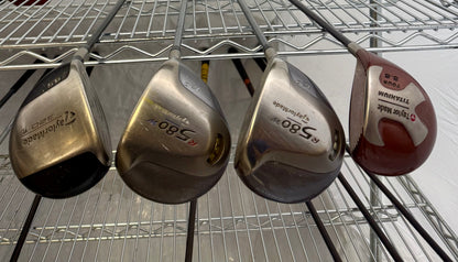 Wholesale Lot of 30 Golf Clubs - Cobra Woods & TaylorMade Drivers-Next Round