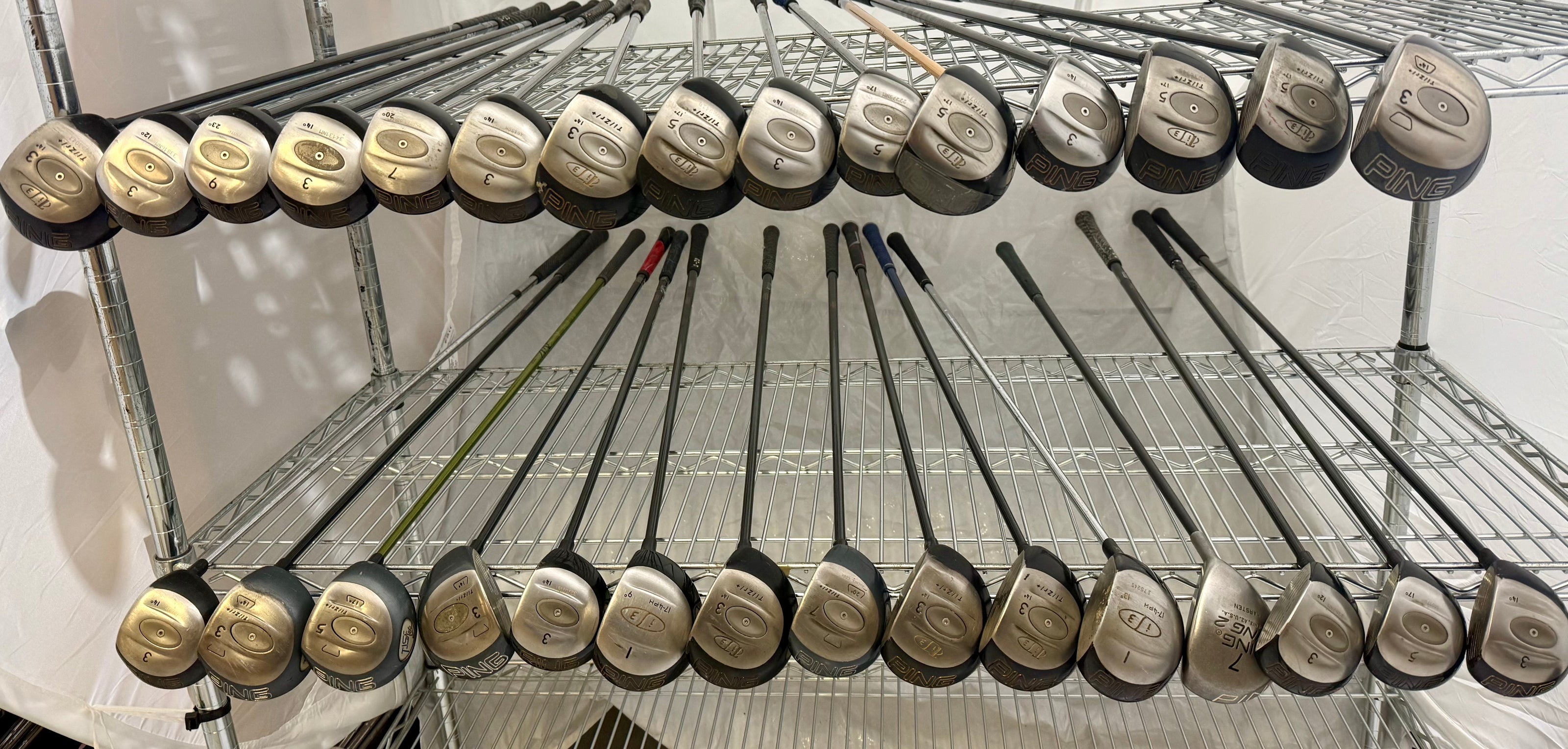 Wholesale Lot of 30 Golf Clubs - Ping Assorted Fairway Woods-Next Round