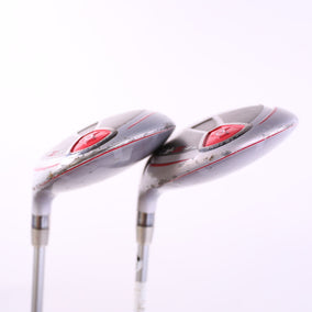 Used Cobra Fly Z XL "Silver Flower Pearl w Orange Trim" Wood Set - Left-Handed - 5W, 7W - Ladies Flex-Next Round