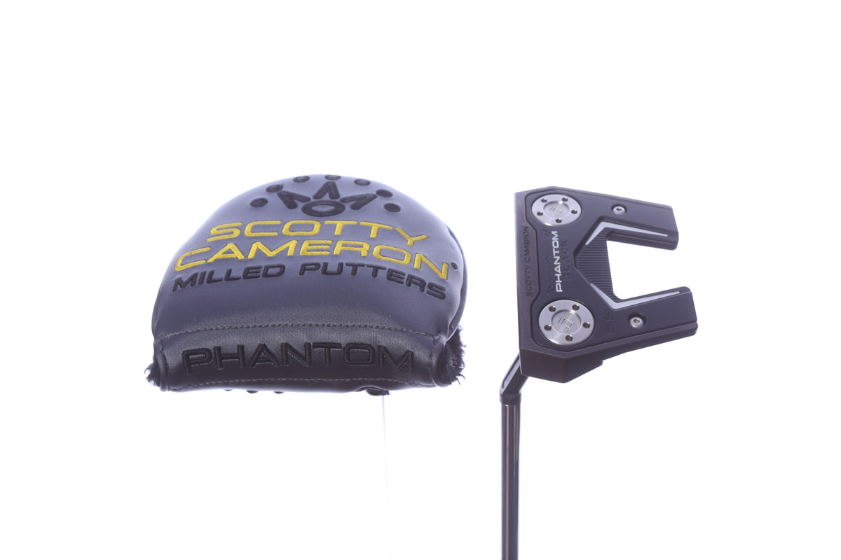 Used Titleist Scotty Cameron Phantom Black Limited 5.5 Putter - Left-Handed - 34 in - Mallet