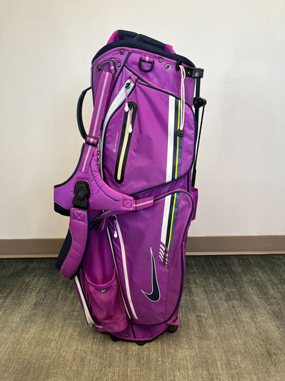 Nike Golf Extreme Sport Carry Bag Purple/White with Strap and Rain Cover-Next Round