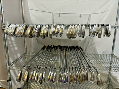 Wholesale Lot of 50 Golf Clubs - Assorted Single Irons and Wedges.-Next Round