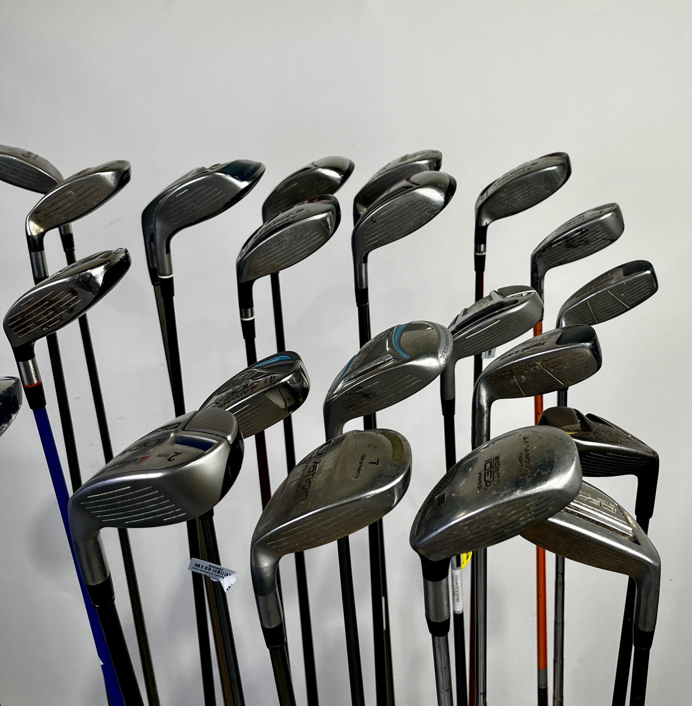Wholesale Lot of 24 Adams Hybrids and Fairway Woods.-Next Round