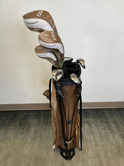Used Adams Idea a7OS Complete Set - Right-Handed - 1W. 5W, 5H, 7i, 9i. SW - Ladies Flex-Next Round