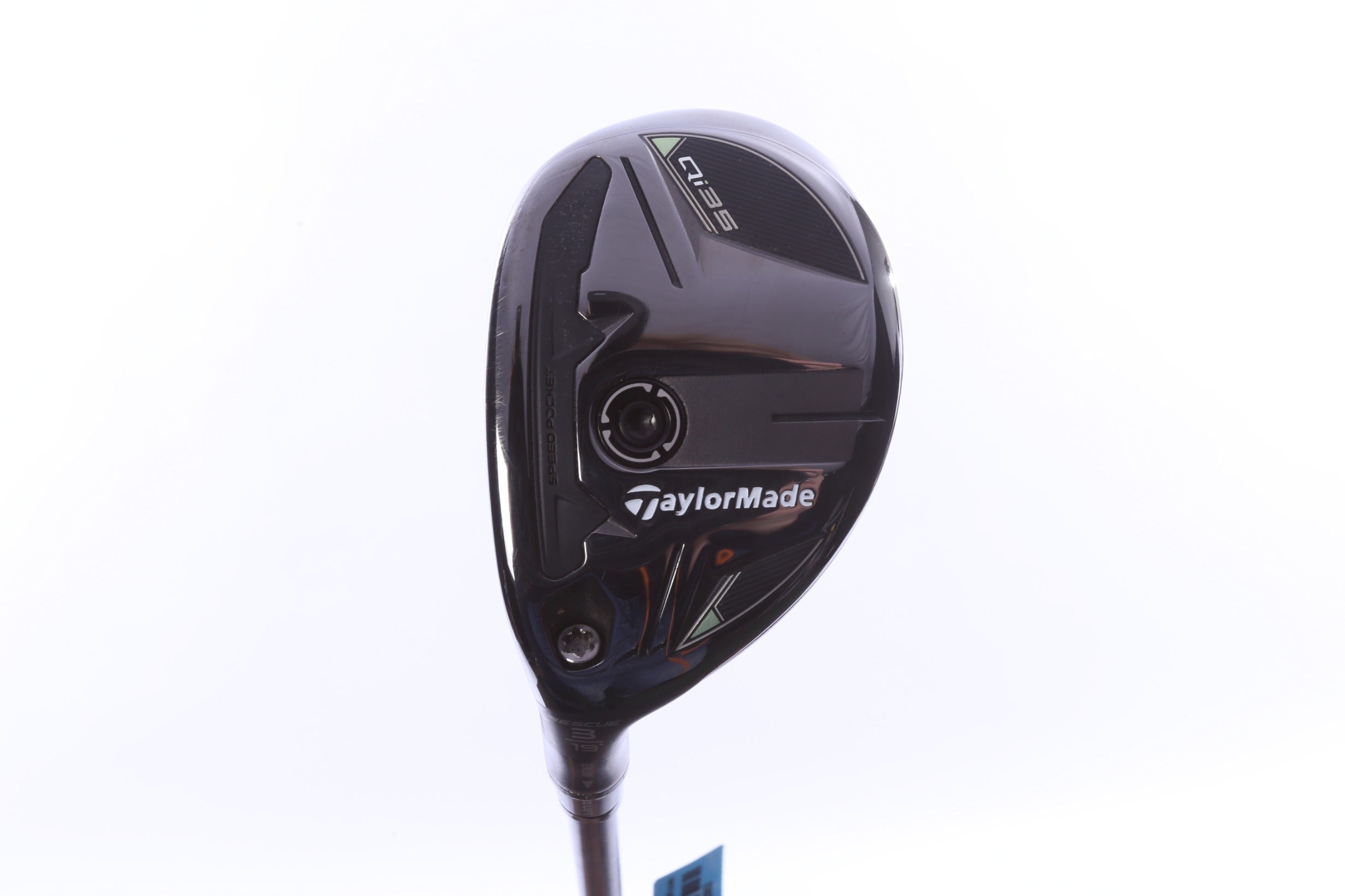 Used TaylorMade Qi35 Rescue 3H Hybrid - Left-Handed - 19 Degrees - Stiff Flex-Next Round