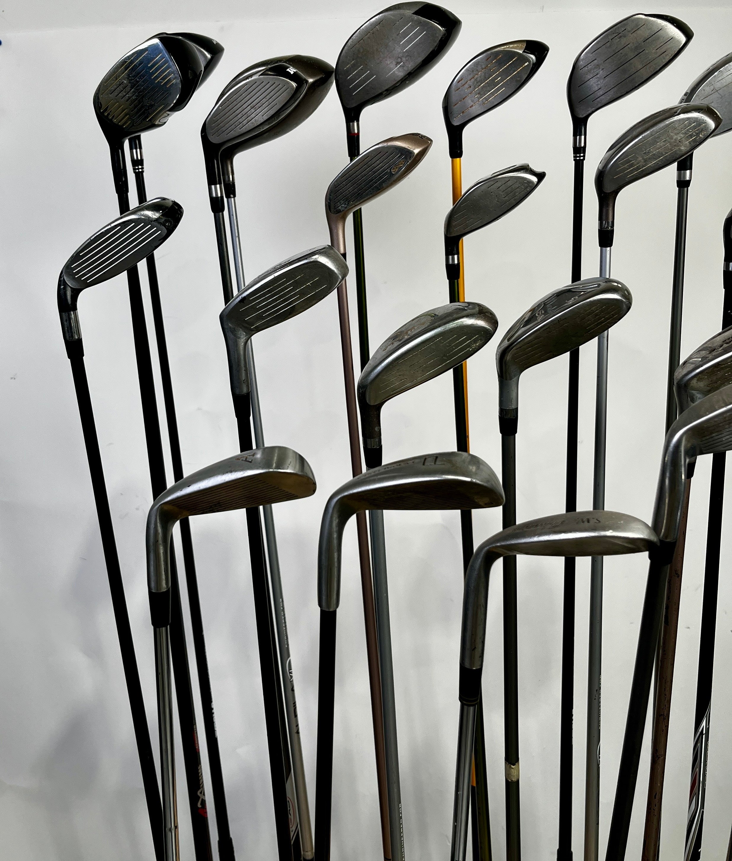 Wholesale Lot of 24 Assorted Drivers, Fairway Woods, Hybrids, and Single Irons.-Next Round