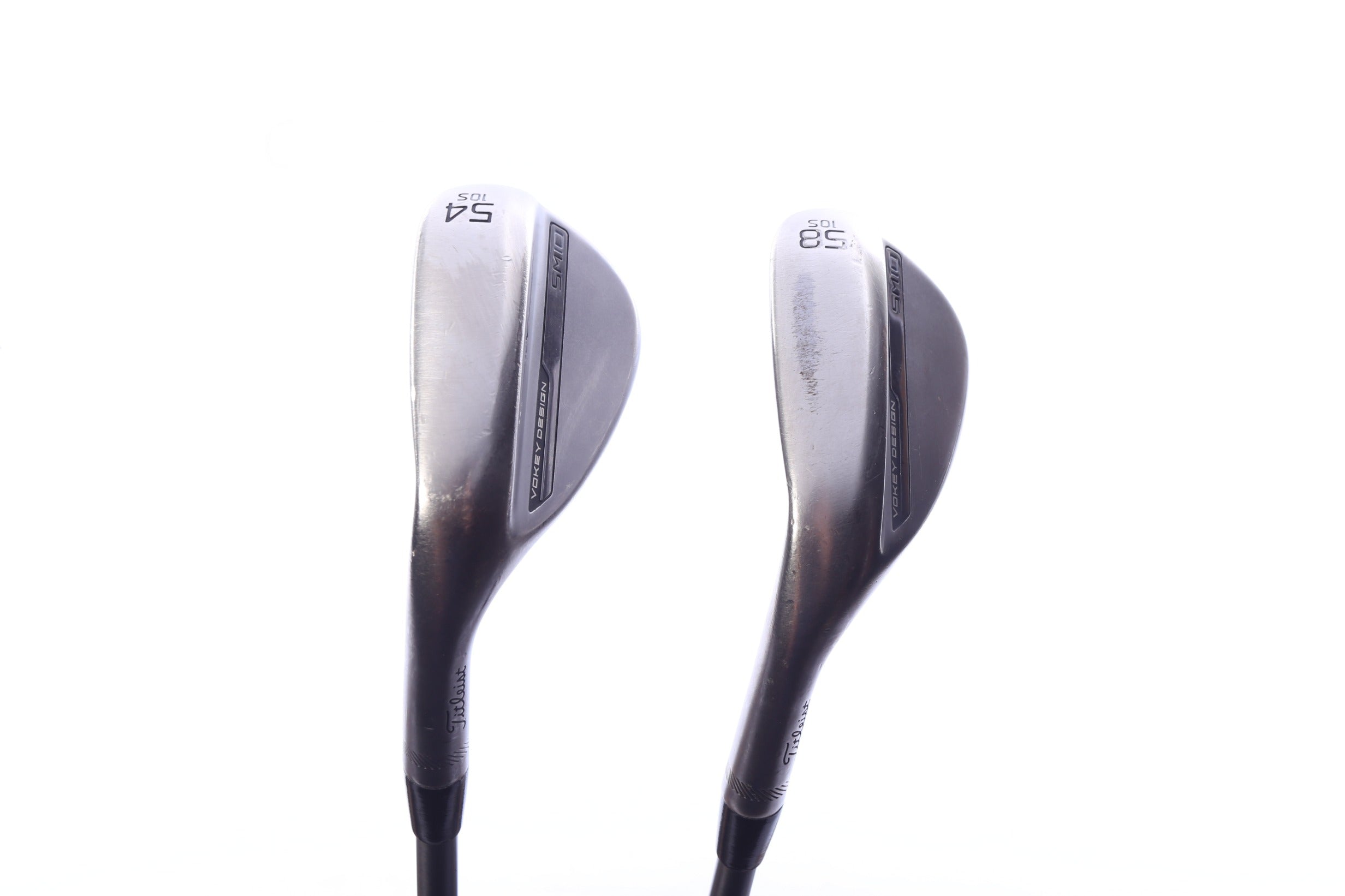 Used Titleist Vokey SM10 Nickel Wedge Set - Left-Handed - 54*, 58* - Wedge Flex