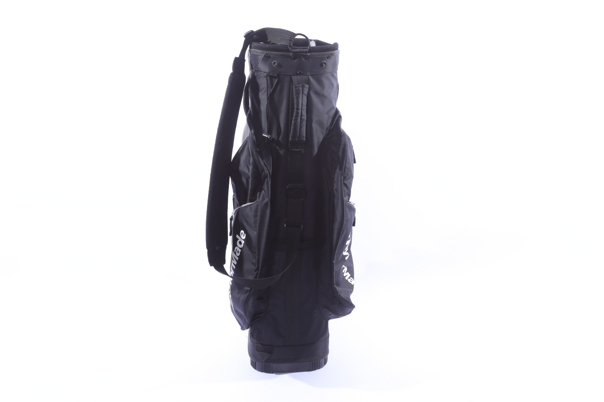 Used TaylorMade All Other Models Black/White Cart Bag - 14-Way - 8 Pockets - Rain Cover Not Included-Next Round