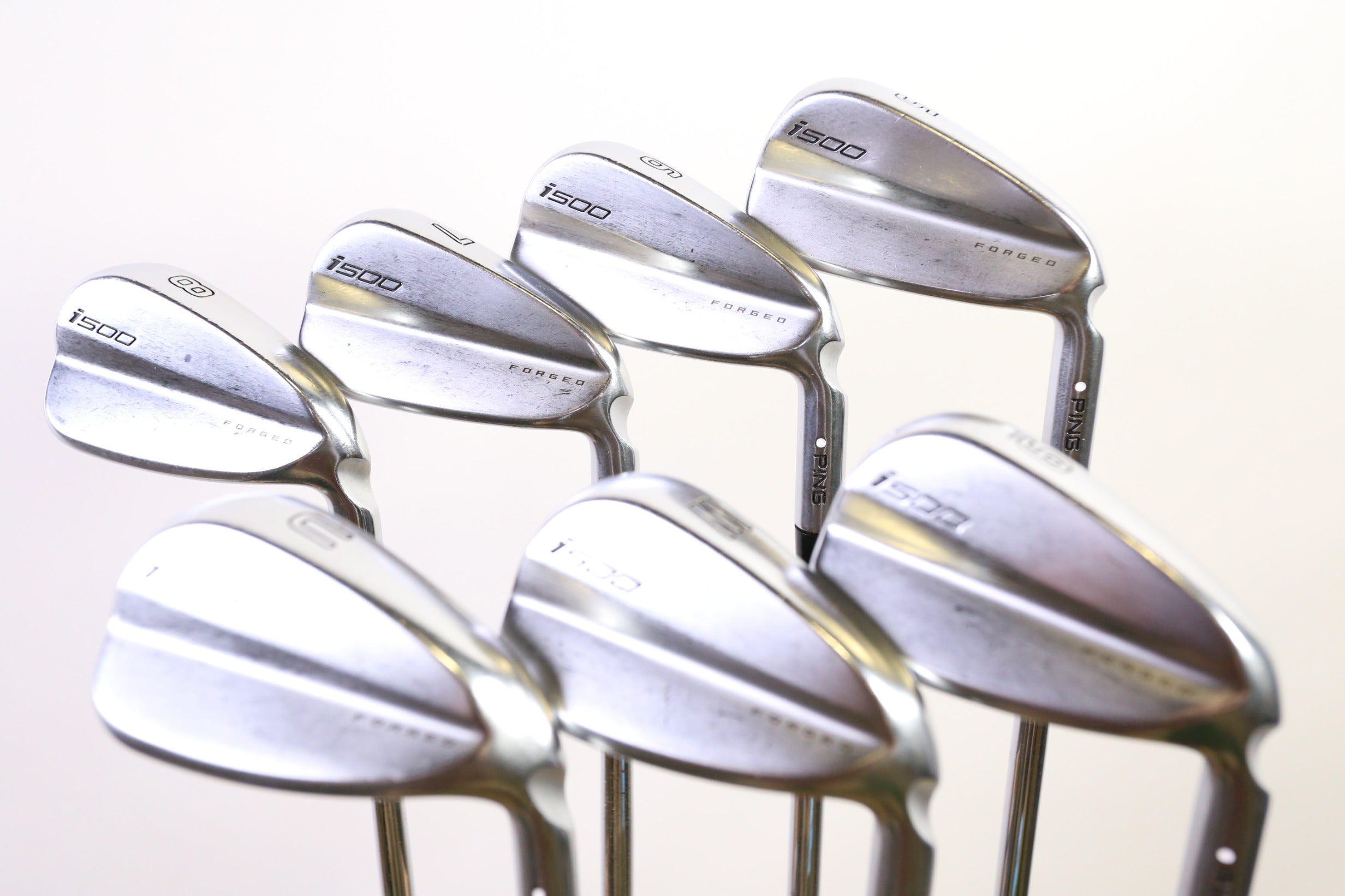 Used Ping i500 Iron Set - Right-Handed - 5-9, PW, GW - Stiff Flex- White Dot