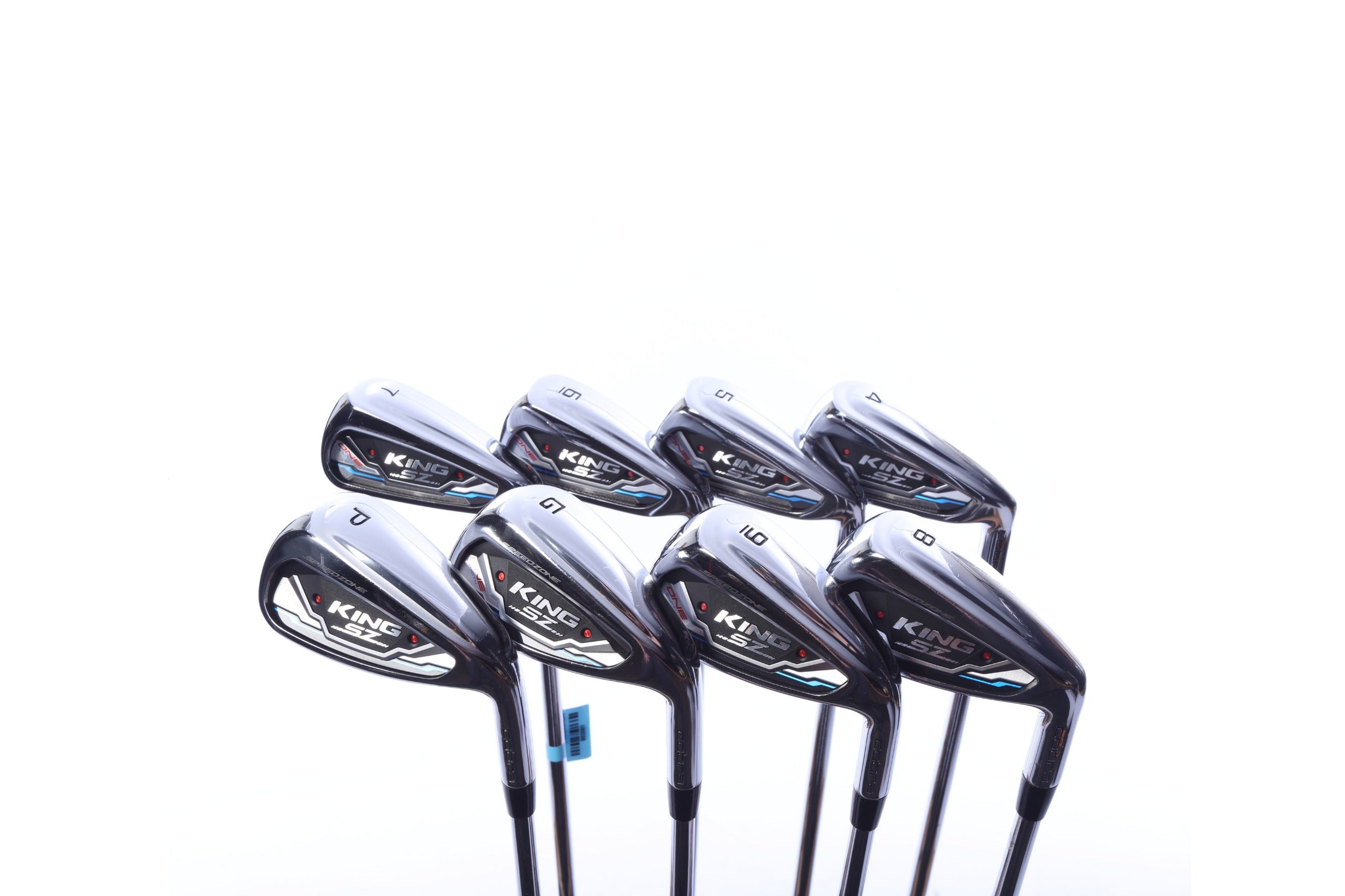 Used Cobra  King SpeedZone One Length Iron Set - Right-Handed - 4-PW, GW - Extra Stiff Flex