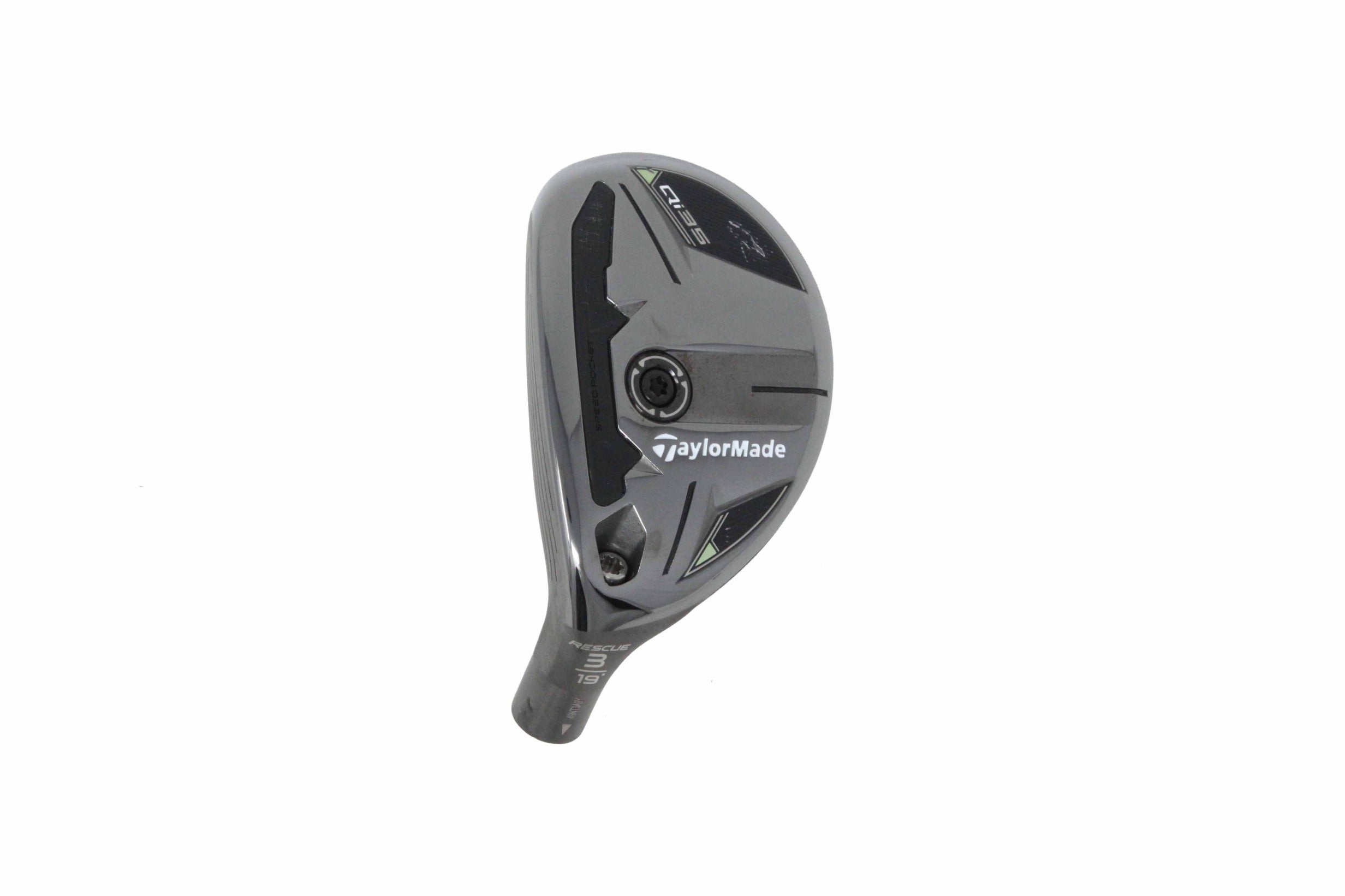 Used TaylorMade Qi35 Rescue 3H - HEAD ONLY - Left-Handed - 19 Degrees