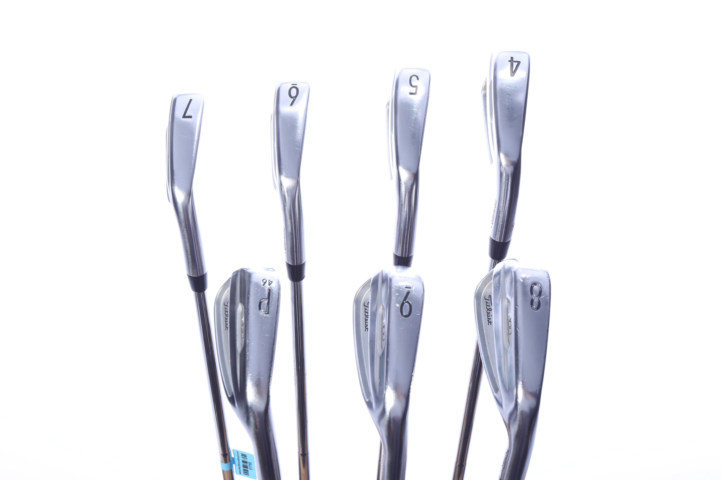 Used Titleist 2021 T100 Iron Set - Right-Handed - 4-PW - Stiff Flex