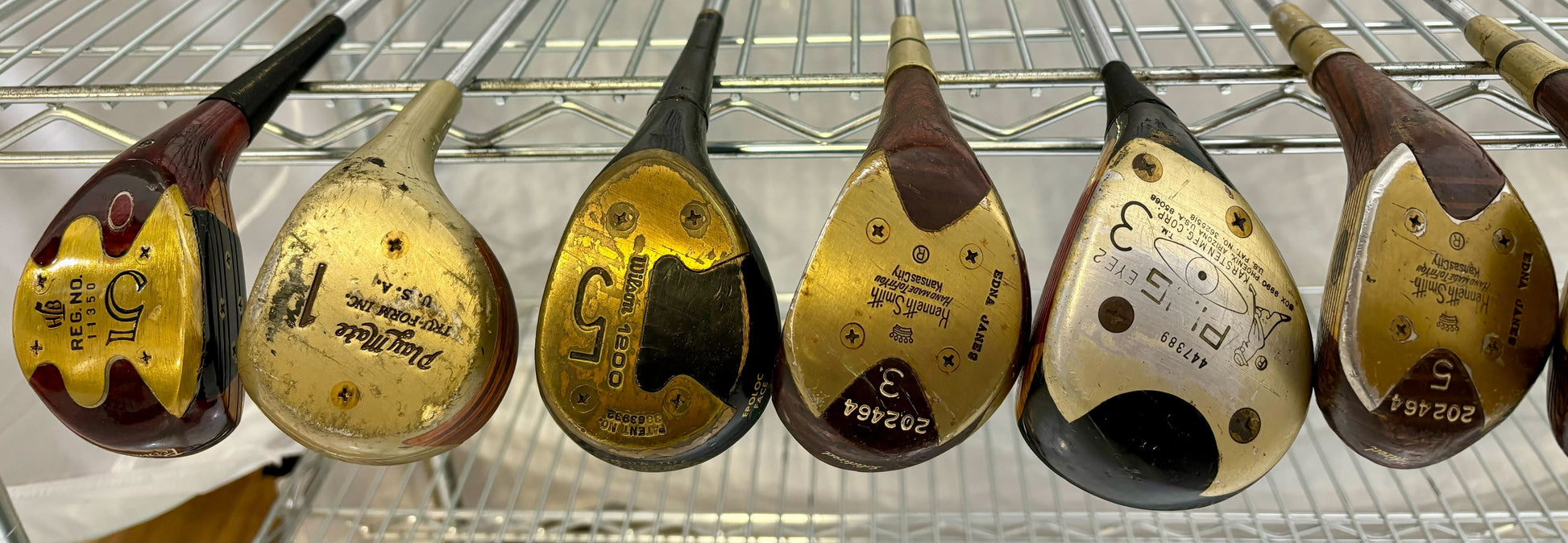 Wholesale Lot of 25 Golf Clubs - Assorted Persimmon Fairway Woods and Drivers-Next Round
