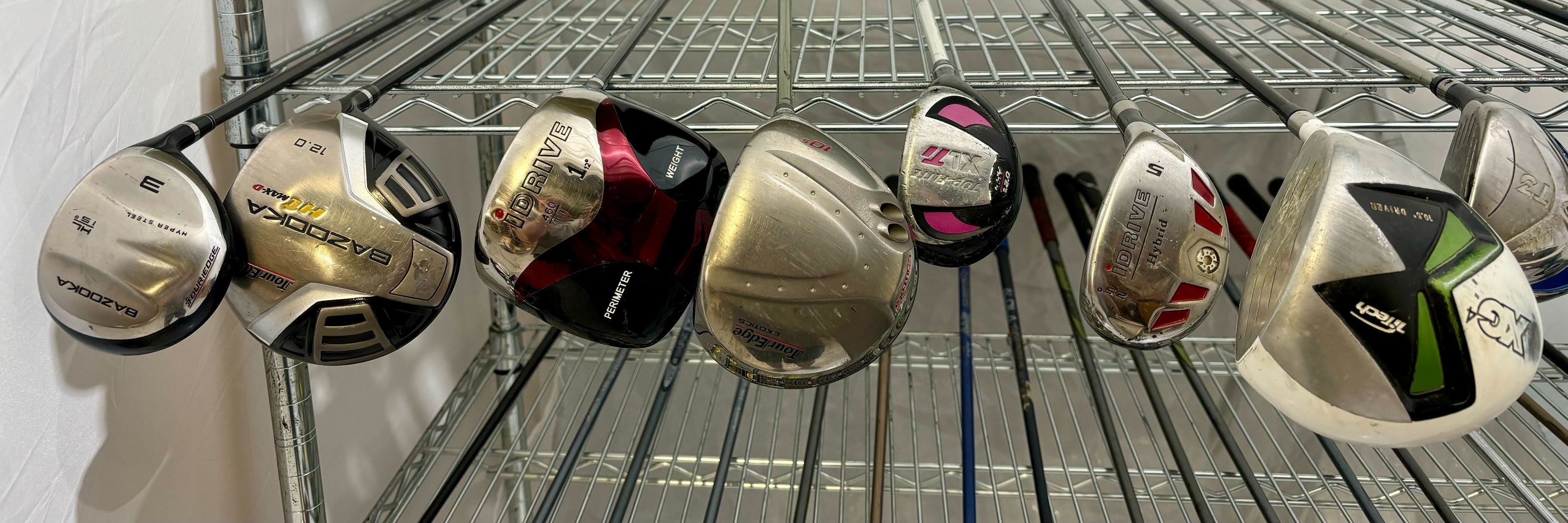 Wholesale Lot of 30 Golf Clubs - Cobra Bafflers, Idrive, Adams-Next Round