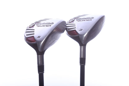 Used TaylorMade Burner Titanium Wood Set - Right-Handed - 3W, 5W - Stiff Flex