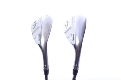 Used Callaway JAWS Full Toe Chrome Wedge Set - Right-Handed - 56*, 60* - Wedge Flex