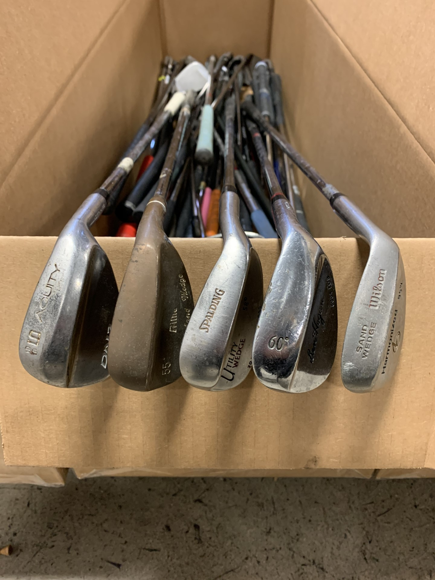 Wholesale Lot of 50 Assorted Wedges. Ben Hogan, Maxfli, Nickent-Next Round