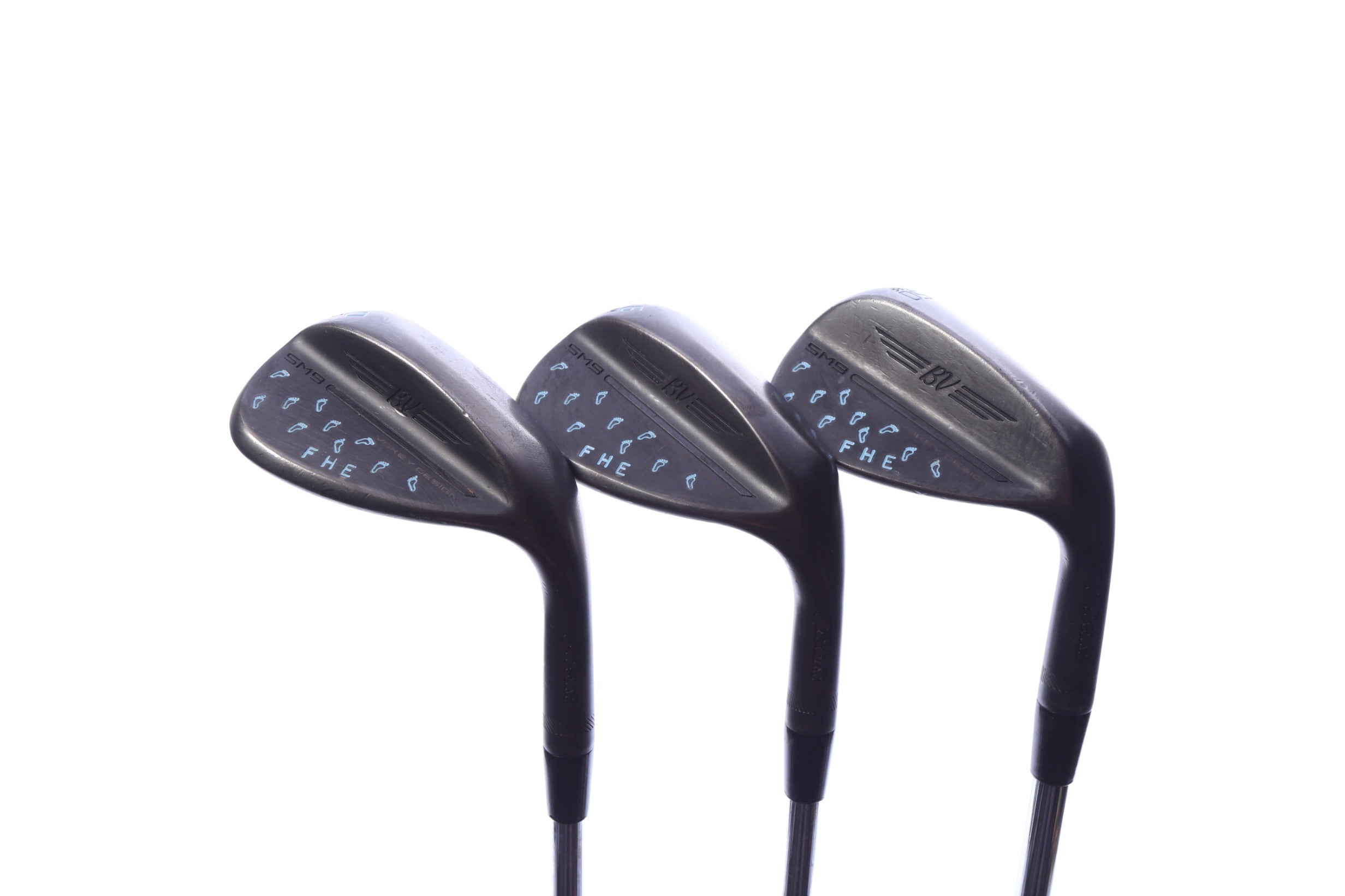 Used Titleist Vokey SM9 Jet Black Wedge Set - Right-Handed - 50*, 56*, 60* - Extra Stiff Flex-Next Round