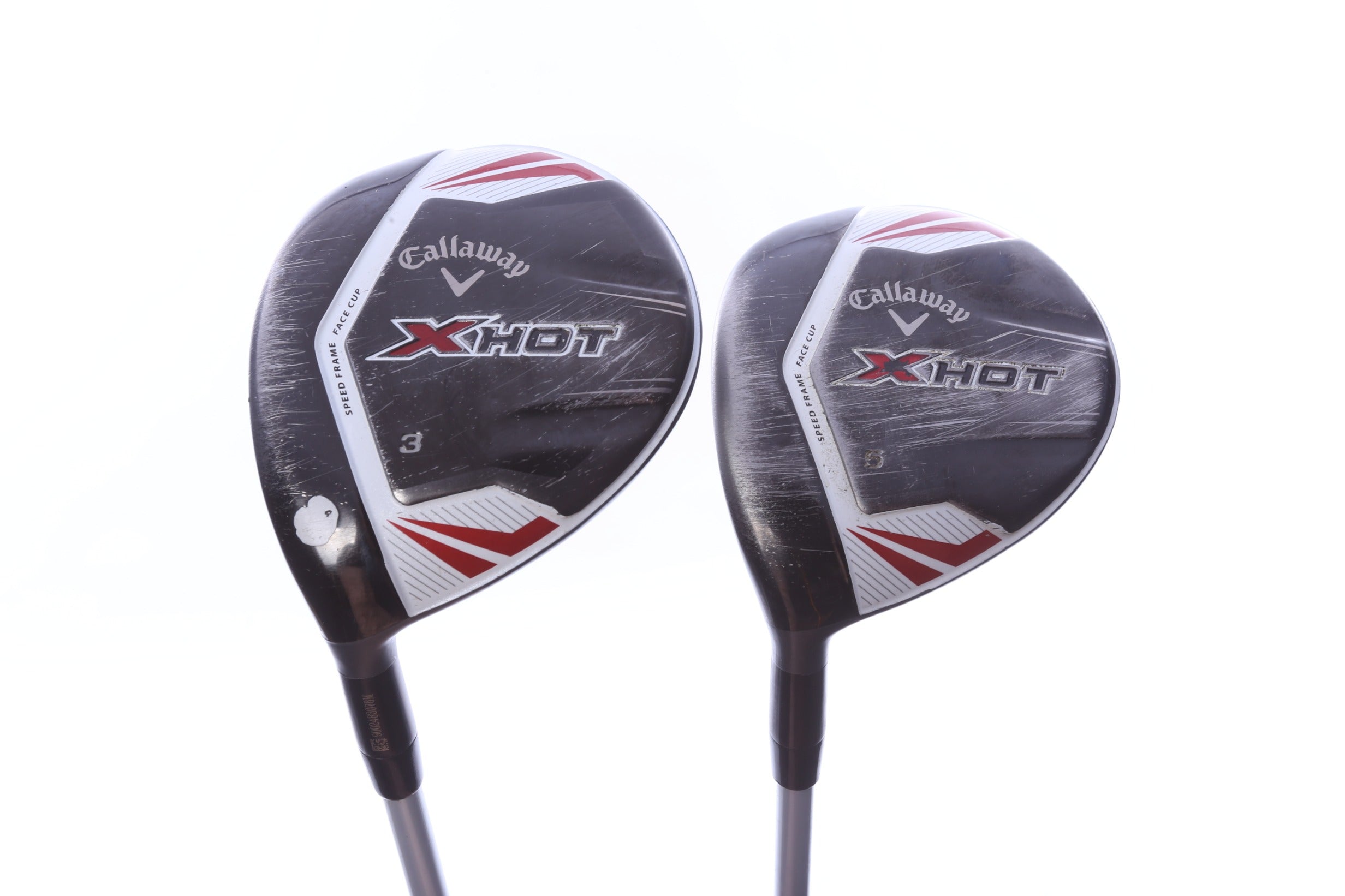 Used Callaway X Hot 3 Deep Wood Set - Left-Handed - 3W, 5W - Regular Flex-Next Round