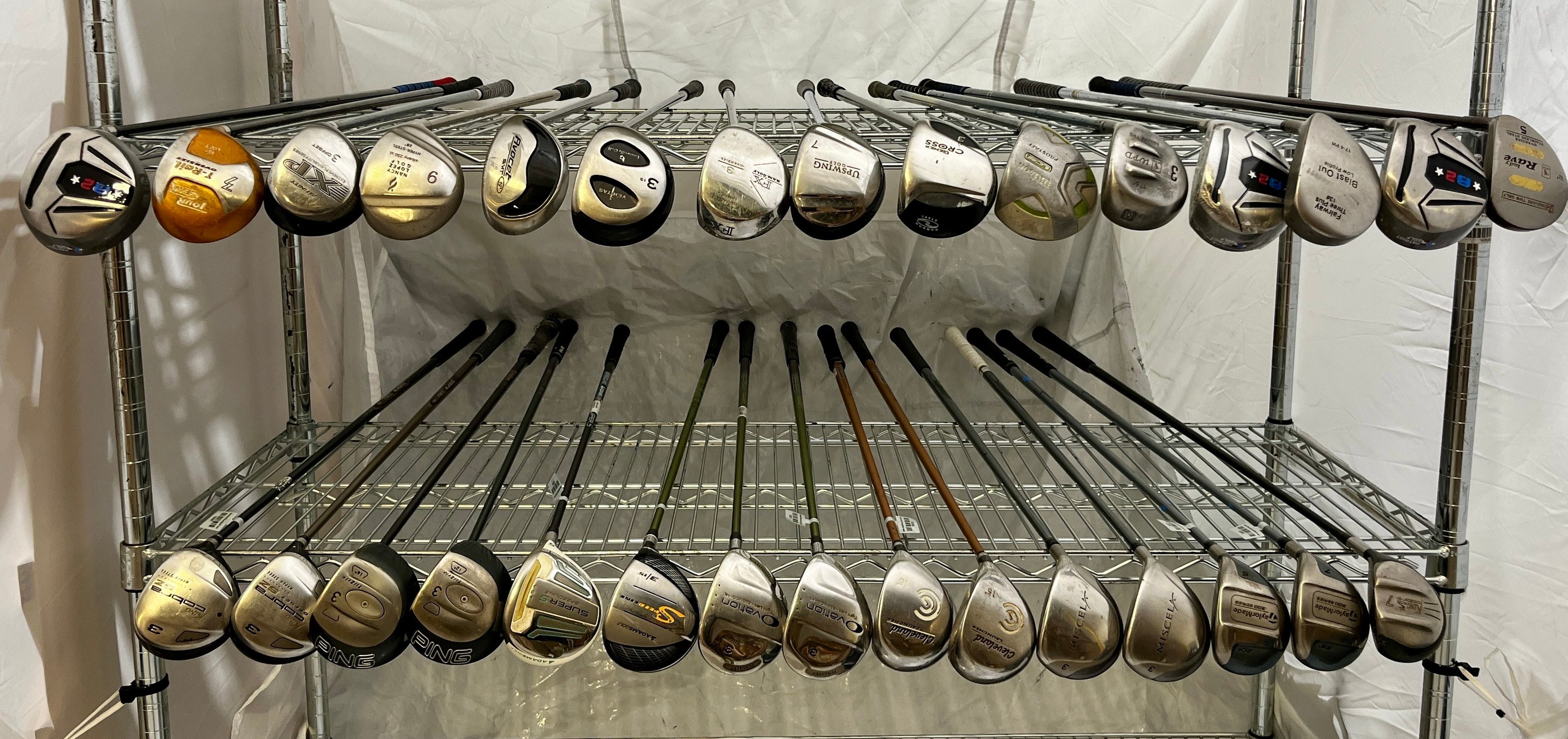 Wholesale Lot of 30 Golf Clubs - Assorted Fairway Woods-Next Round
