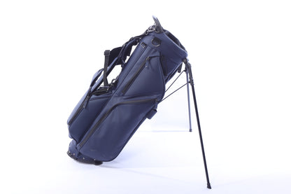 Used Mizuno Pro 4-Way Blue Stand Bag - 5-Way - 6 Pockets - Rain Cover Included-Next Round