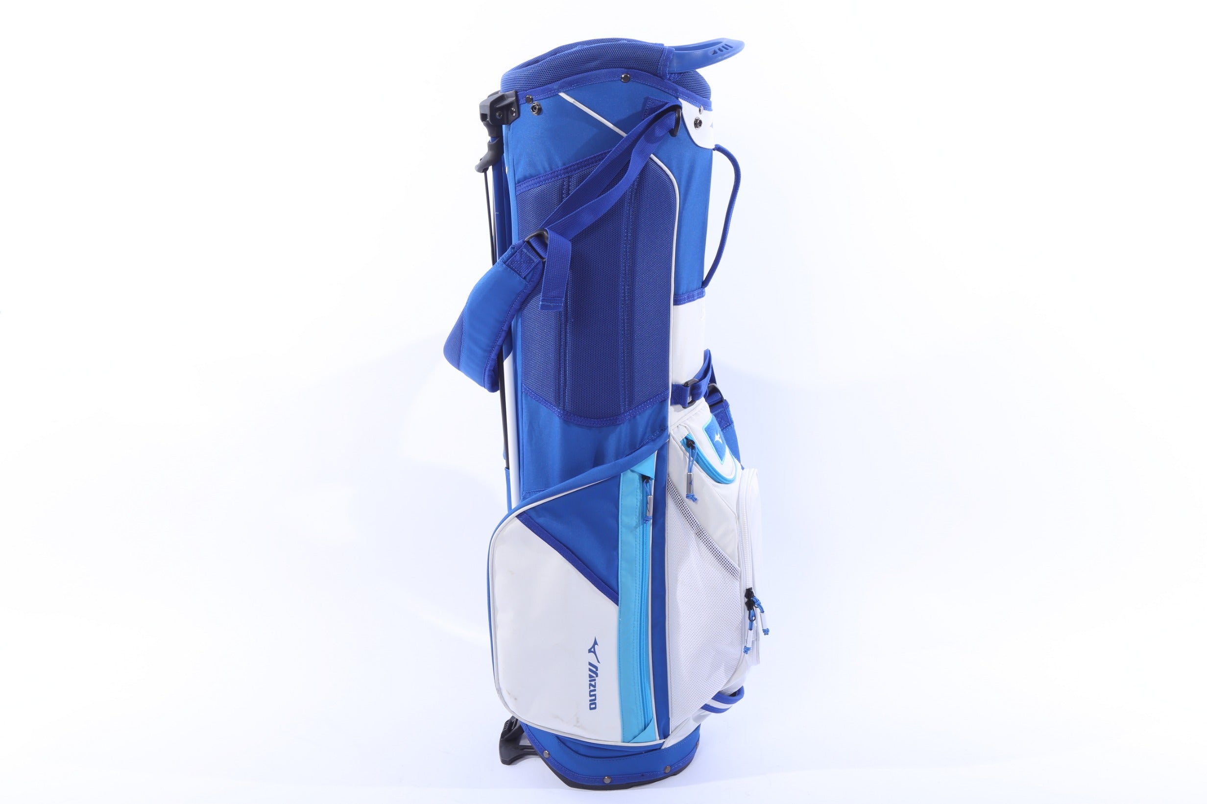 Used Mizuno 2022 BR-D3 Multicolor Stand Bag - 4-Way - 5 Pockets - Rain Cover Included-Next Round