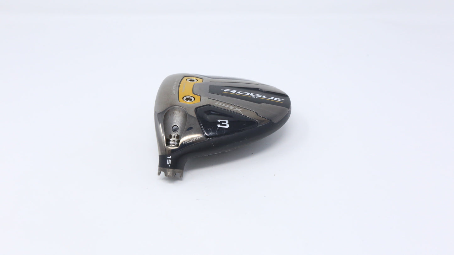 Used Callaway Rogue ST MAX 3-Wood - HEAD ONLY - Left-Handed - 15 Degrees-Next Round