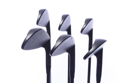 Used Cobra 2025 King Forged CB Black Iron Set - Left-Handed - 5-PW - Stiff Flex