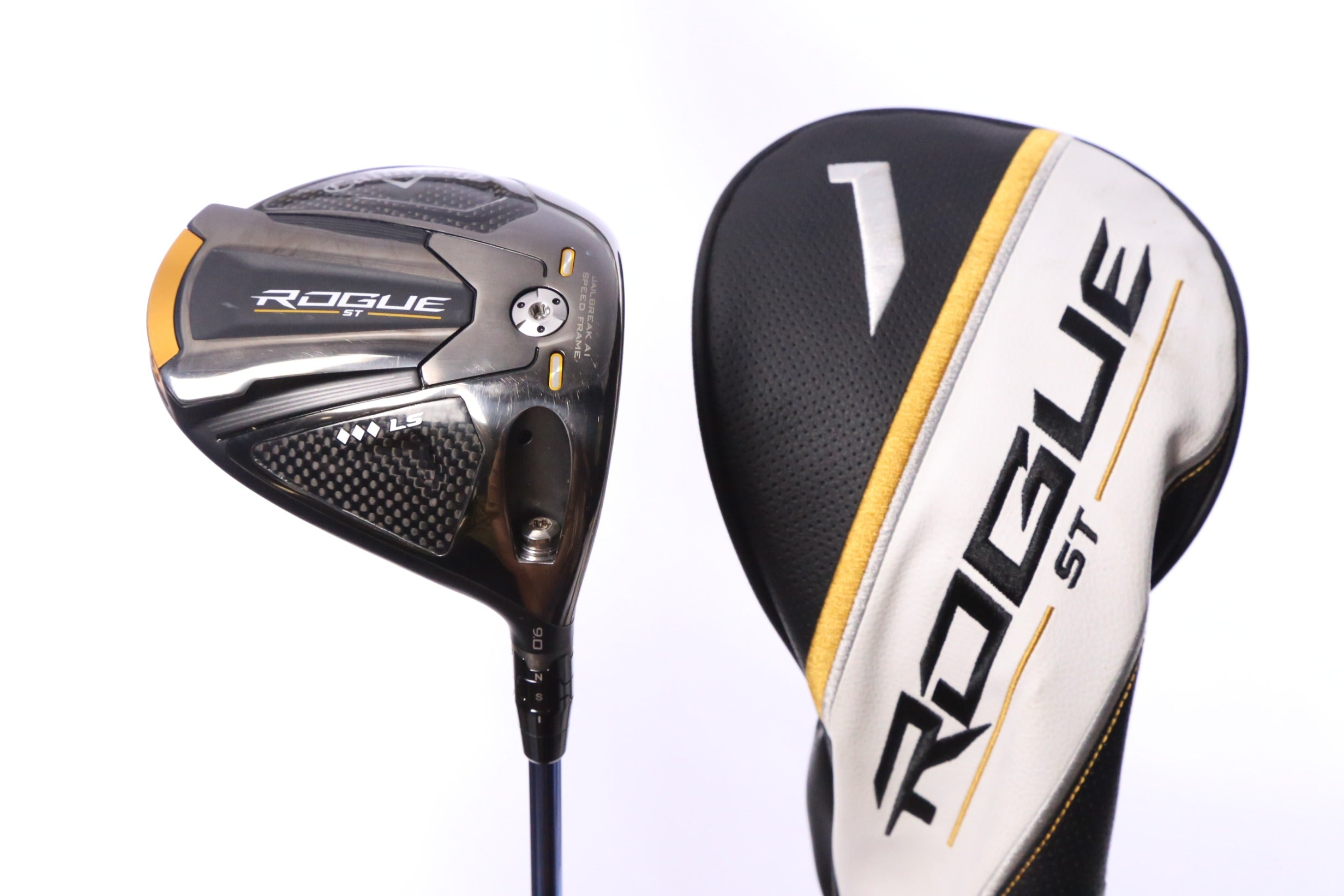 Used Callaway Rogue ST Triple Diamond LS Driver - 9 Degrees - Stiff Flex Mitsubishi Diamana TB - Right-Handed-Next Round