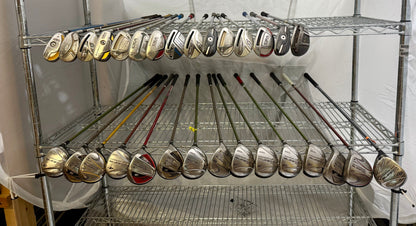 Wholesale Lot of 30 Golf Clubs - Adams Hybrids & Cobra Woods-Next Round
