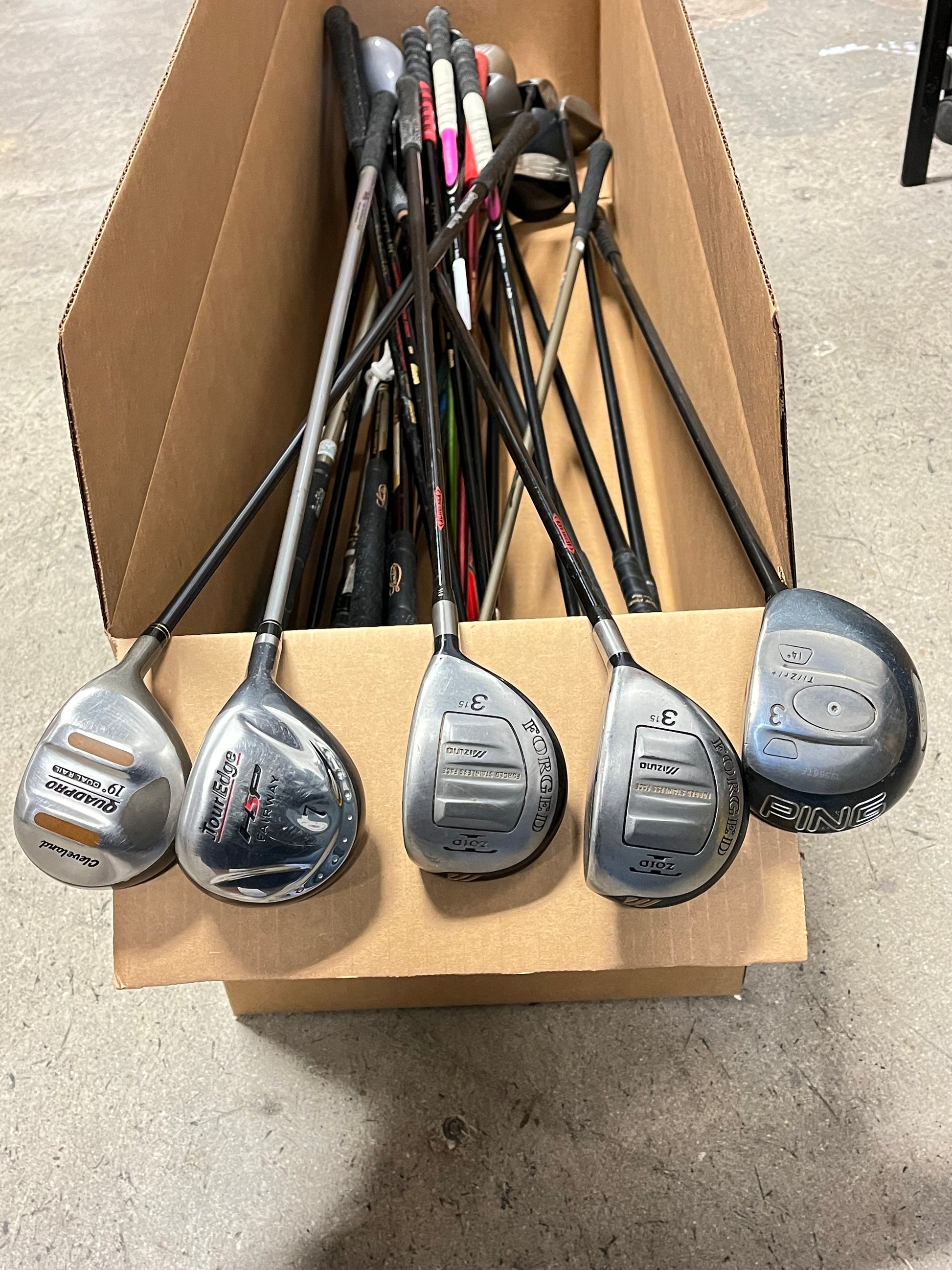 Wholesale Lot of 30 Assorted Fairway Woods. Ping, Cleveland, etc-Next Round