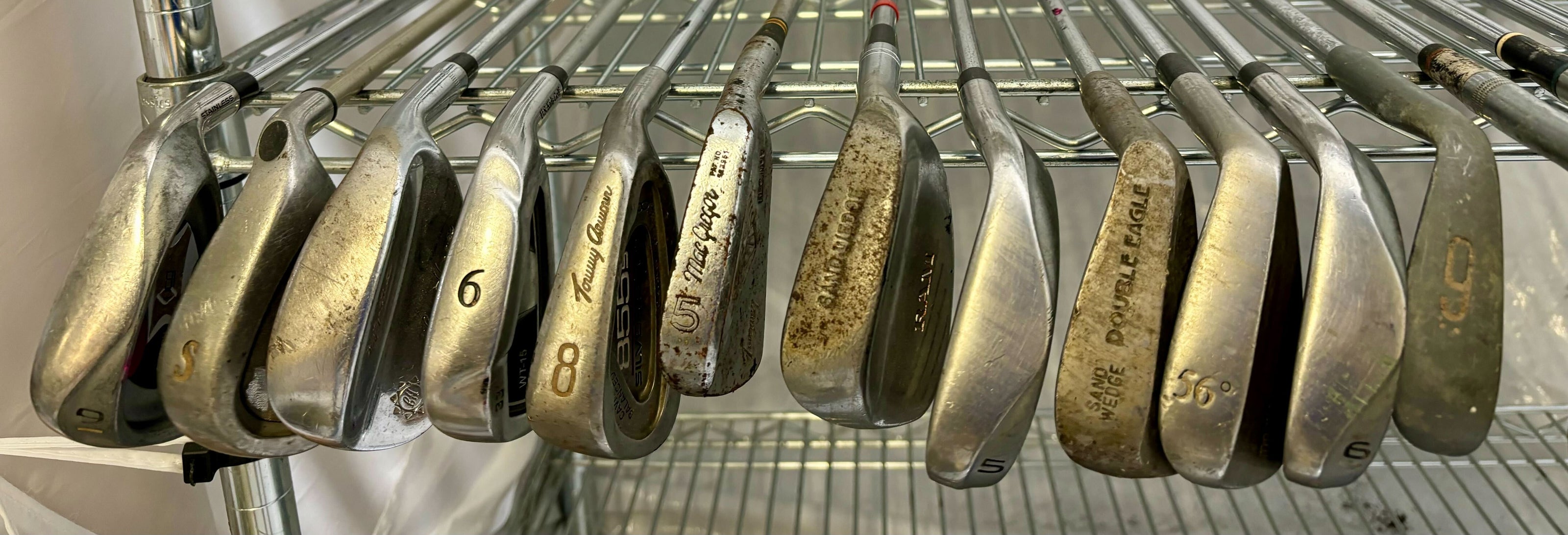 Wholesale Lot of 50 Golf Clubs - Assorted Single Irons and Wedges.-Next Round