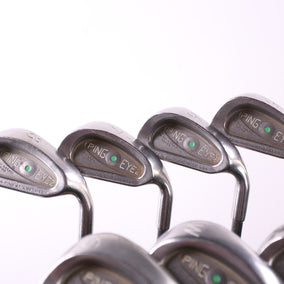 Used Ping Eye 2 Iron Set - Right-Handed - 5-PW, SW - Stiff Flex- Green Dot-Next Round
