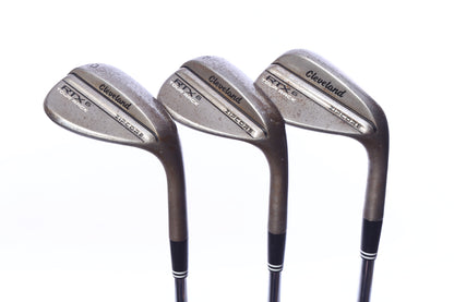 Used Cleveland RTX 6 ZipCore Tour Rack Wedge Set - Right-Handed - 50*, 56*, 60* - Extra Stiff Flex