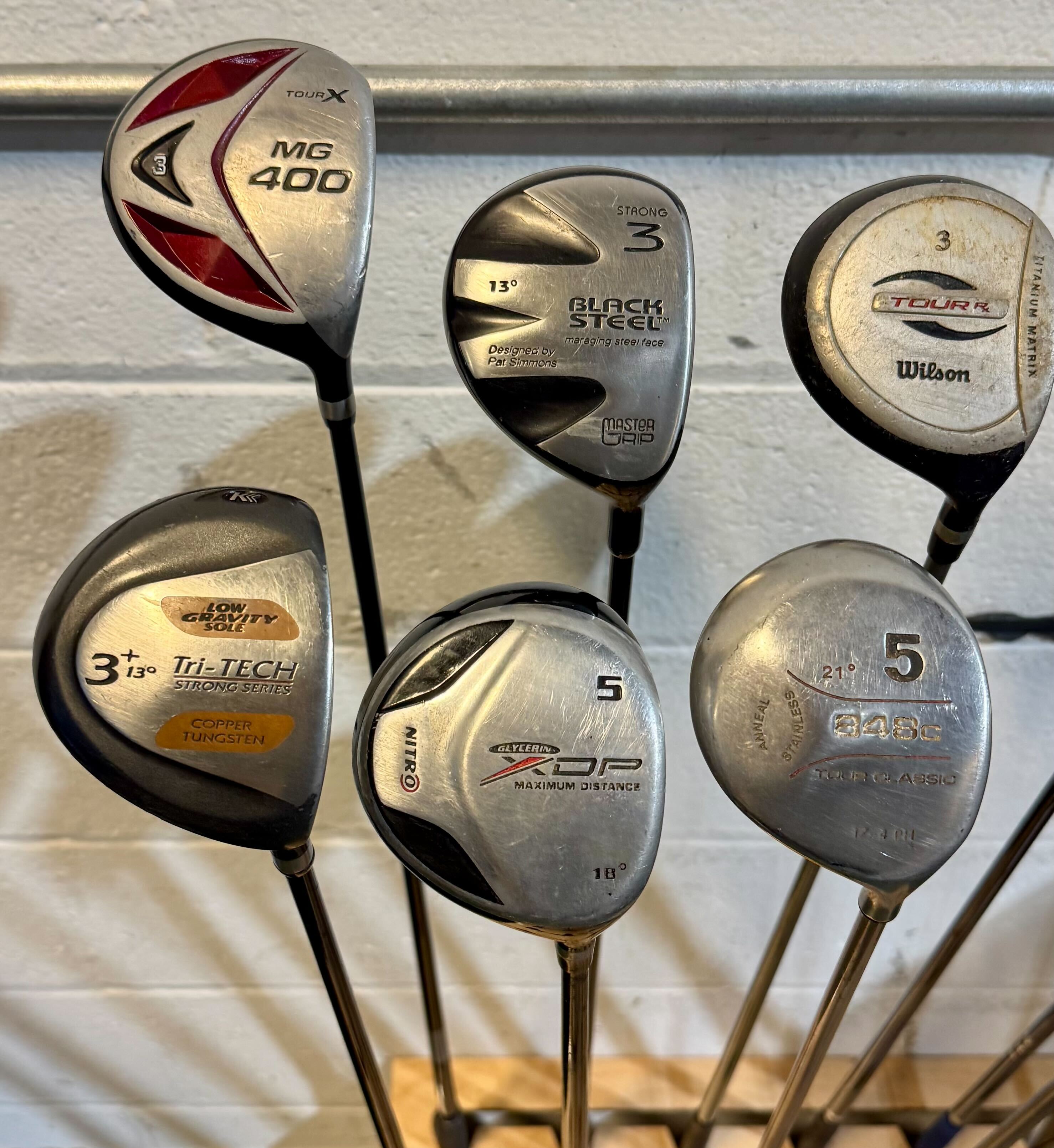 Wholesale Lot of 35 Golf Clubs - Assorted Fairway Woods