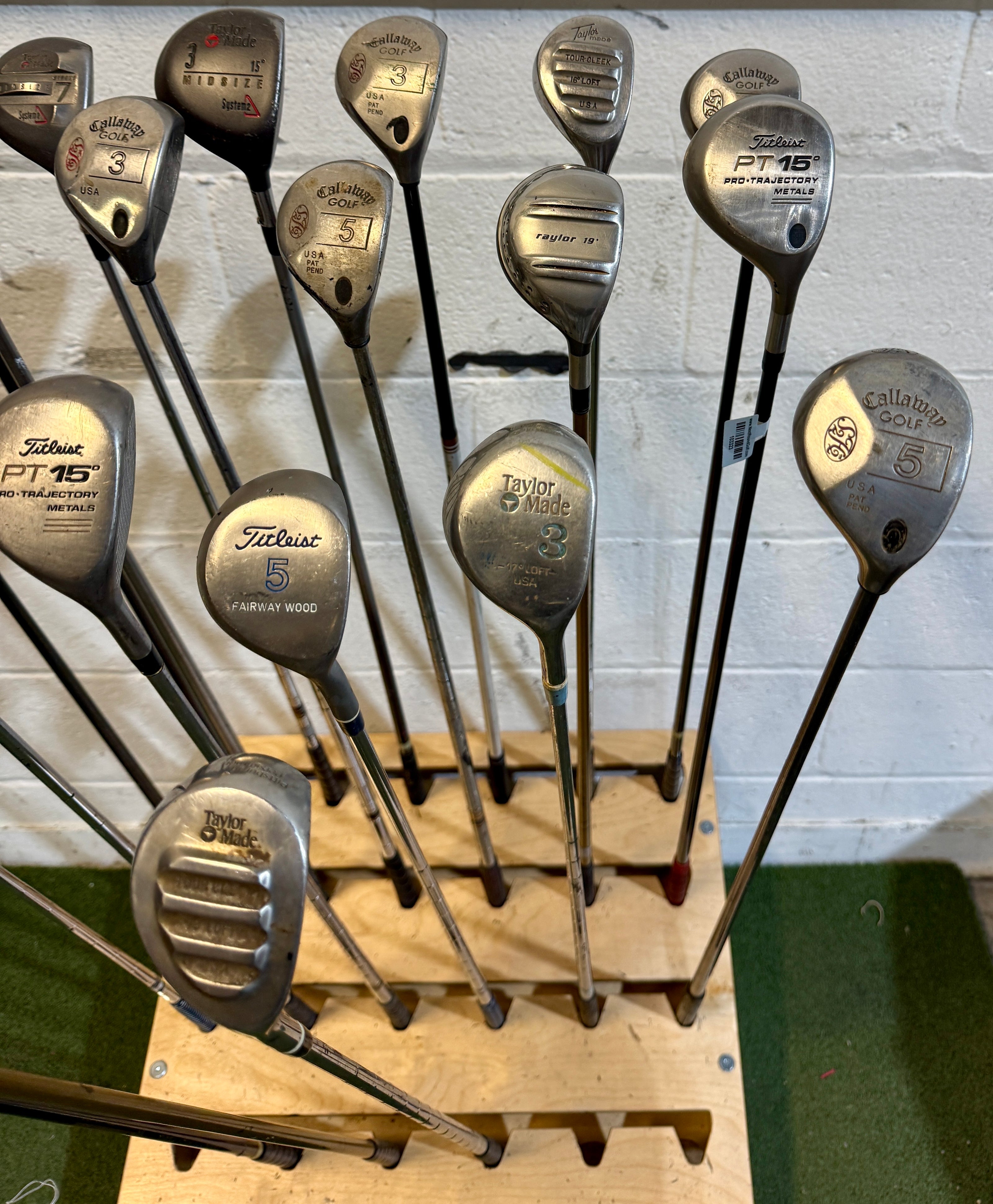 Wholesale Lot of 45 Golf Clubs - Assorted Fairway Woods-Next Round