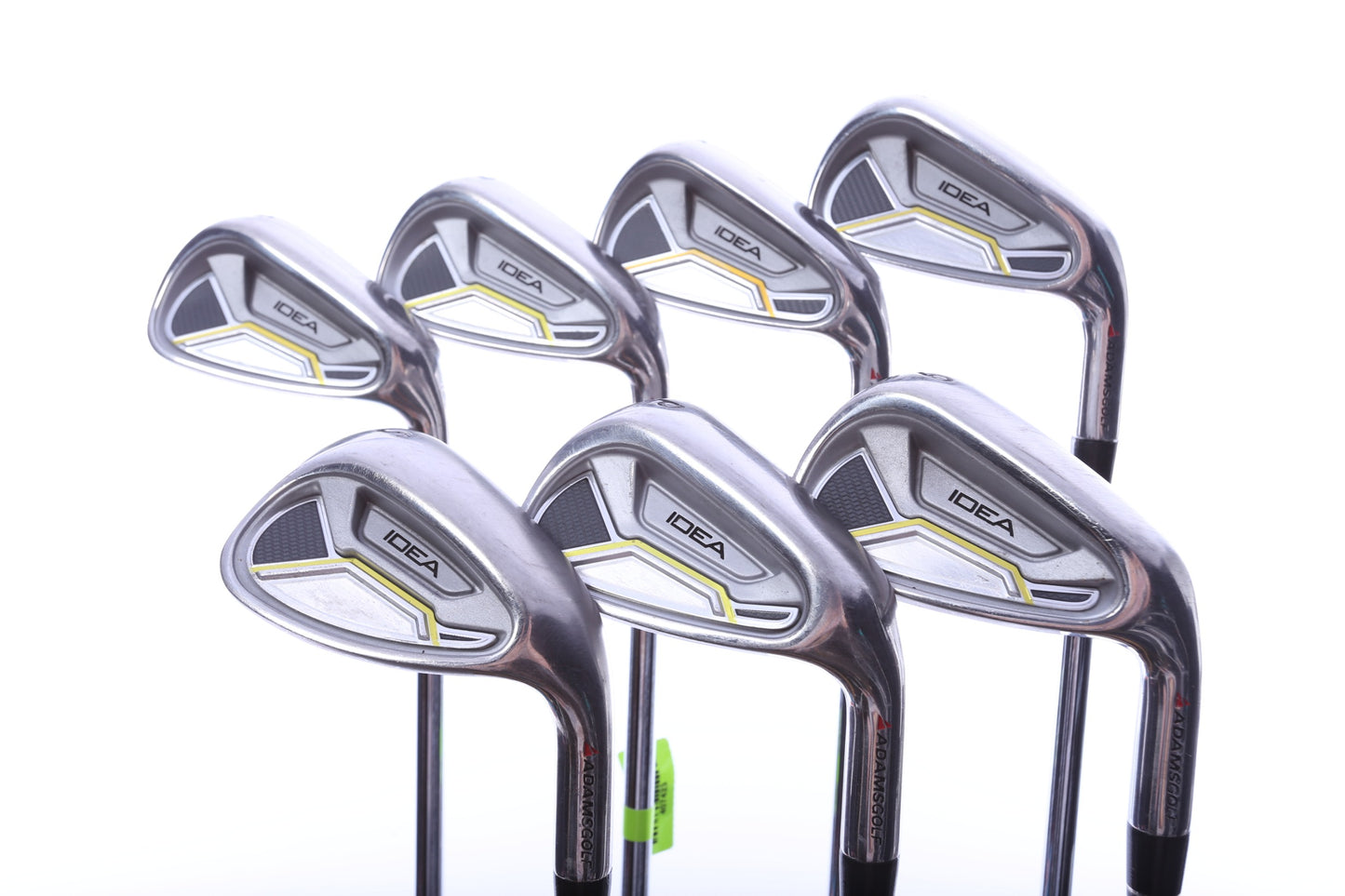 Used Adams Idea Black/Gold Iron Set - Right-Handed - 5-PW, SW - Youth Flex-Next Round