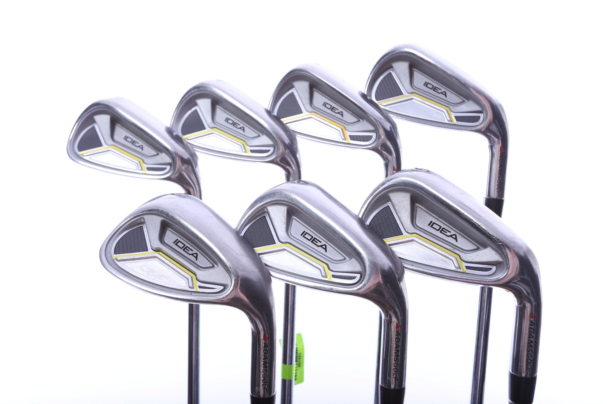 Used Adams Idea Black/Gold Iron Set - Right-Handed - 5-PW, SW - Youth Flex-Next Round