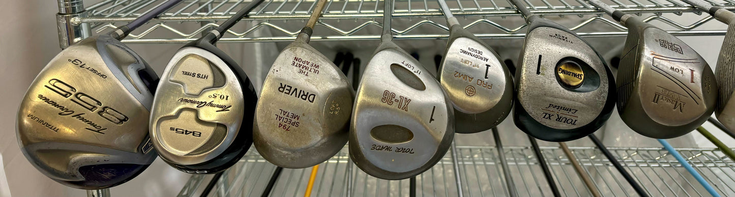 Wholesale Lot of 25 Golf Clubs - Assorted Drivers-Next Round