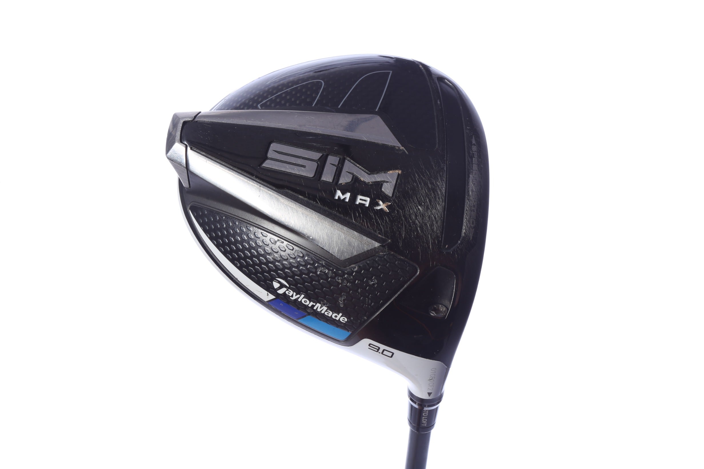 Used TaylorMade SIM MAX Driver - 9 Degrees - Extra Stiff Flex Project X HZRDUS Smoke Yellow - Right-Handed