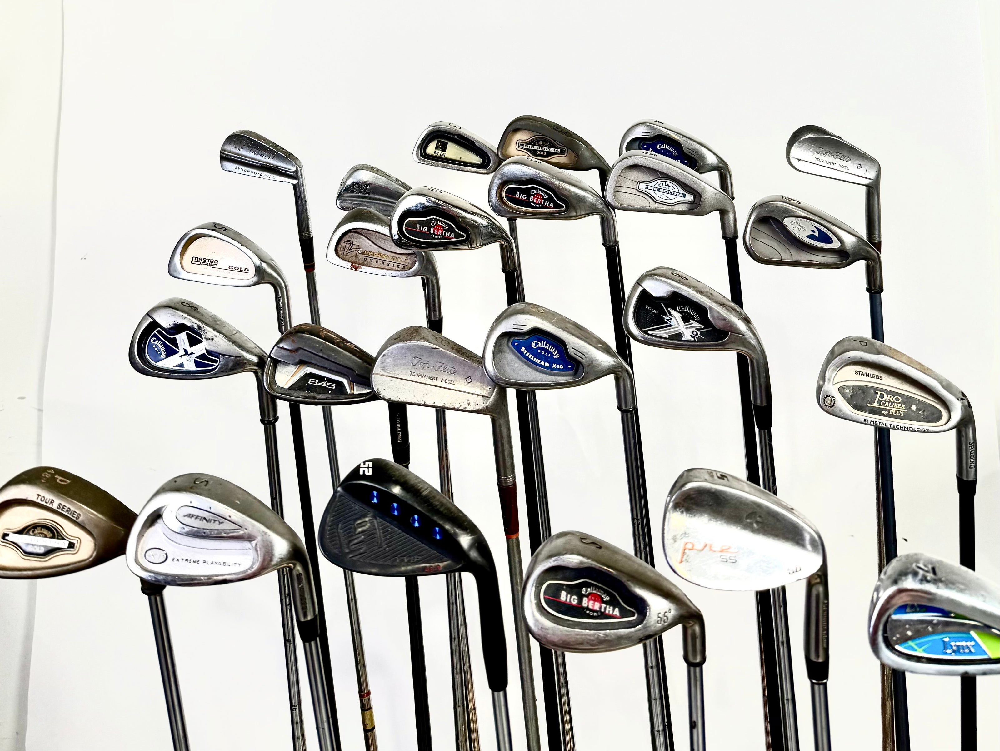 Wholesale Lot of 24 Golf Clubs - Right Handed - Assorted Irons and Wedges-Next Round