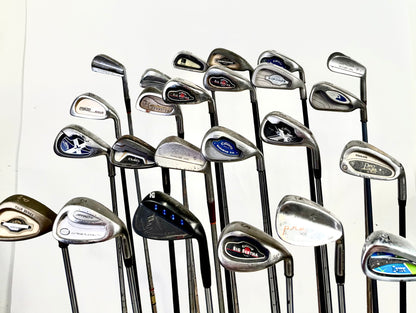 Wholesale Lot of 24 Golf Clubs - Right Handed - Assorted Irons and Wedges-Next Round