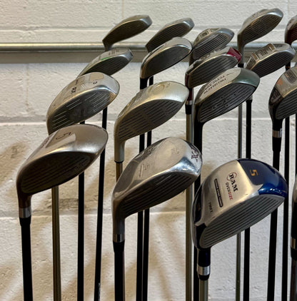 Wholesale Lot of 35 Golf Clubs - Assorted Fairway Woods - RH/LH - Mixed Flexes